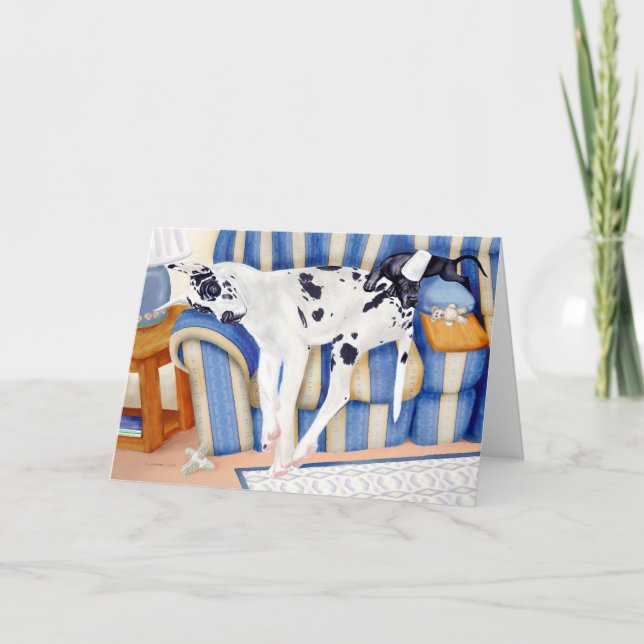 Carte Divan Taters de great dane (Devant)
