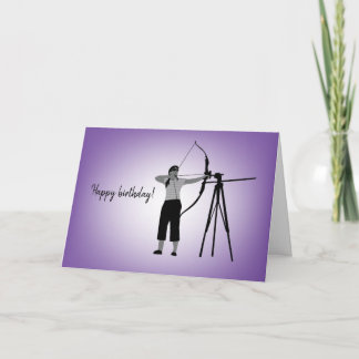 Carte Diversité Designs Girl Blind Archer Card