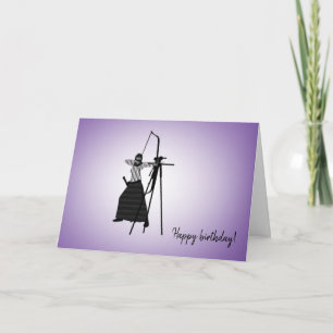 Carte Diversité Designs Muslim Girl Blind Archer Card