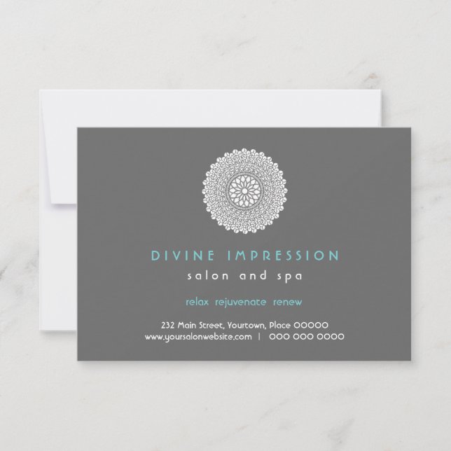 Carte Divine Impression Bleu Certificat cadeau (Devant)