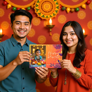 Carte Diwali Glow & Giggles personnalisable
