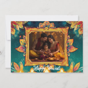 Carte Diwali Glow & Grace avec photo et texte pers