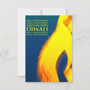 Carte diwali lumière intérieure inspirante éclatement