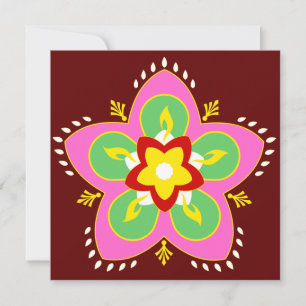 Carte diwali rangoli