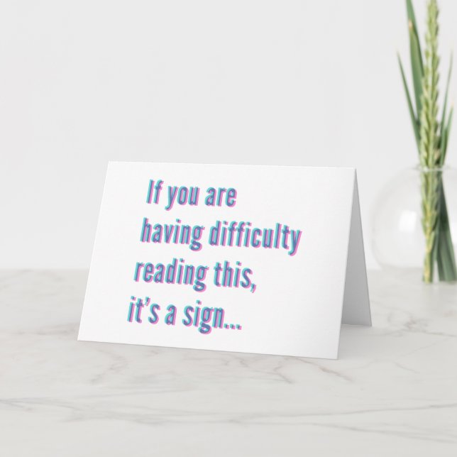 Carte Dizzy Joyeux Message d'anniversaire (Devant)