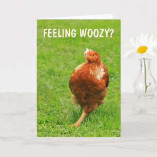 Carte Dizzy Woozy Poulet Se Bien