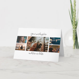Carte do-it-yourself 5 anniversaire photo mariage collag