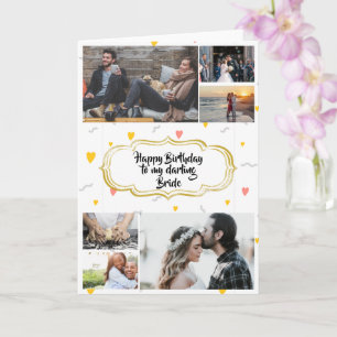 Carte do-it-yourself 6 photo   couples coeurs fanatiques