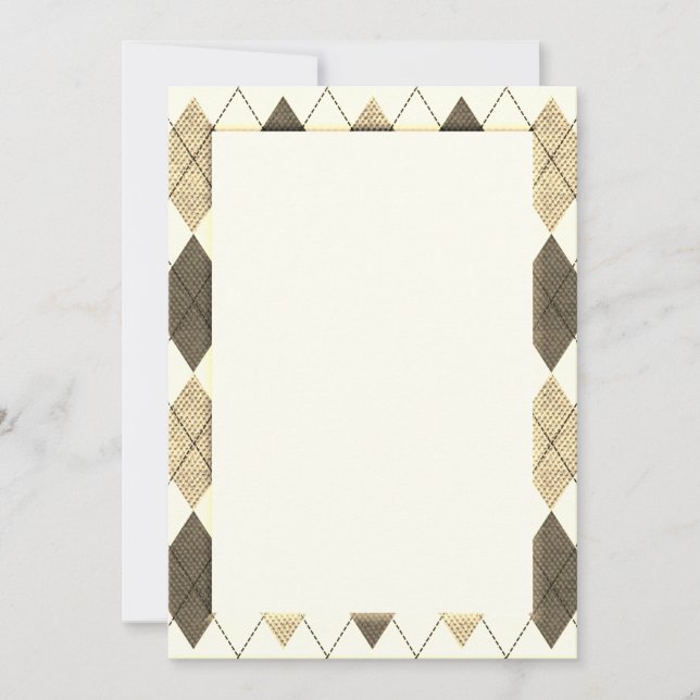 Carte do-it-yourself Jacquard Sepia (Devant)
