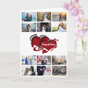 Carte do-it-yourself photo 12   coeur rouge romantique a