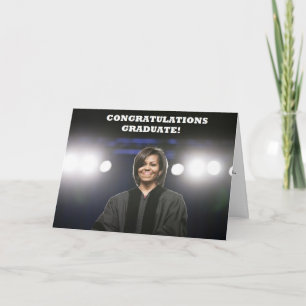 Carte d'Obama-Obtention du diplôme de Michelle