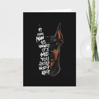 Carte Doberman Chien Dit Un Cadeau Sans Dommage