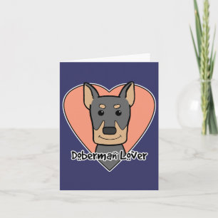 Carte Doberman Lover