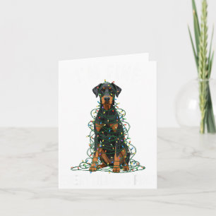 Carte Doberman Nscher Noël Je vais bien Tout va bien