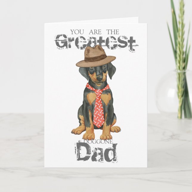 Carte Doberman Papa (Devant)