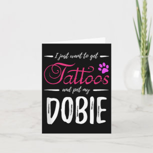 Carte Dobie Amoureux des chiens Tattoo Chemise Doberman
