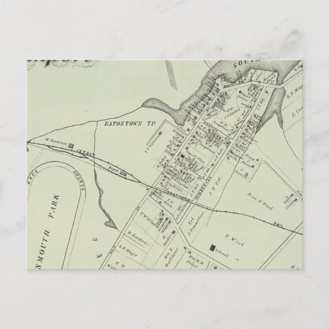 Carte d'Océanport, NJ (Devant)