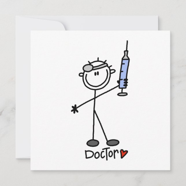 Carte Docteur de la figure de bâton de base (Devant)