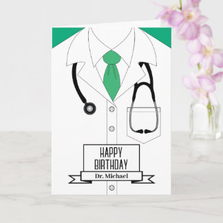 Carte Docteur Uniform Joyeux anniversaire