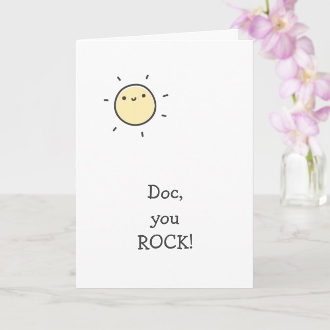 Carte Docteur, vous ROCK ! Merci oncologue (Orchidée)