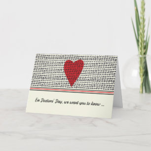 Carte Docteurs Day Heart du groupe