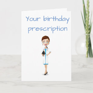 CARTE DOCTOR'S BIRTHDAY WISH *DOUBLE DOSE OF ENJOYMENT*