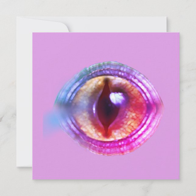 Carte d'oeil magique Enchantée Imaginaire violet D (Devant)