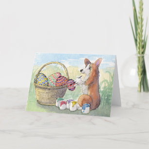 CARTE D'OEufs-Peintre Corgi