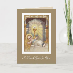 Carte d'offre de masse catholique