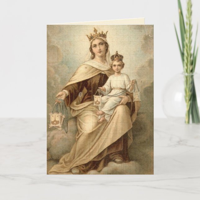 Carte d'offre de messe de notre Dame du MONT CARME (Devant)