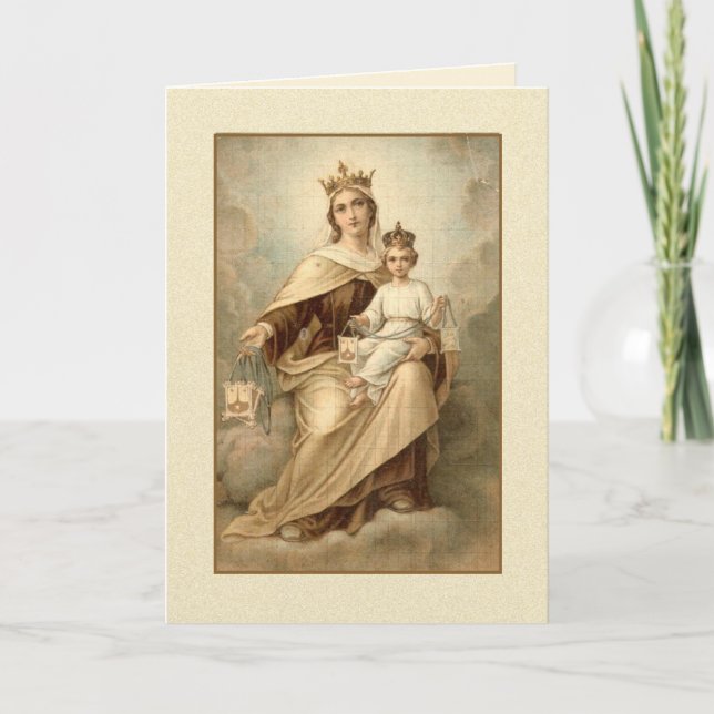 Carte d'offre de messe de notre Dame du MONT CARME (Devant)