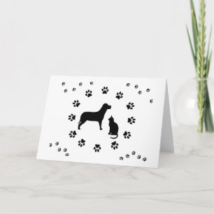 Carte Dog and Cat Card
