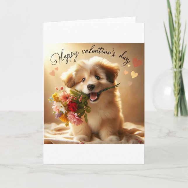 Carte Dog Valentine's Day (Devant)