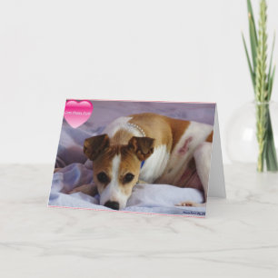 carte doggie coeur à coeur valentine