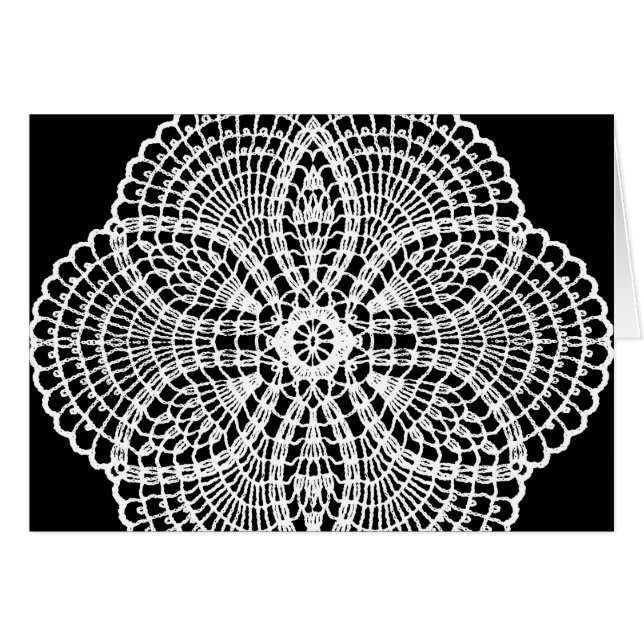 Carte Doily Art (Devant horizontal)
