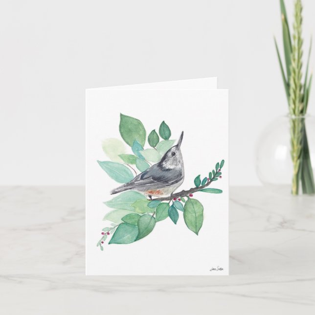 Carte d'oiseau Nuthatch (Devant)