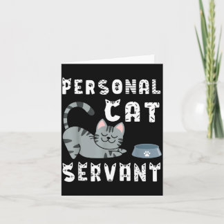 Carte Domestique de chat personnel drôle de chat