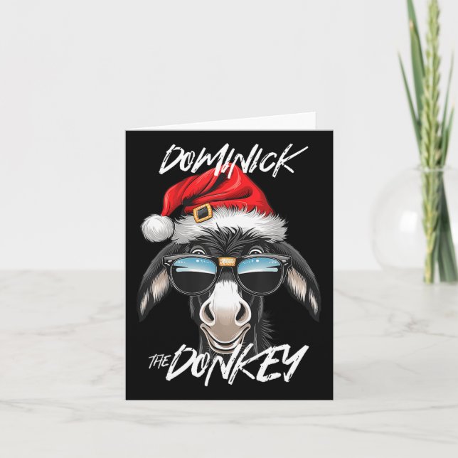Carte Dominick L'âne Drôle Noël Italien Christ (Devant)