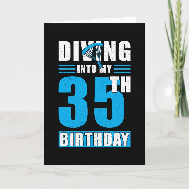 Carte Don Skydiver 35e anniversaire (Devant)