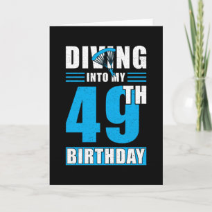 Carte Don Skydiver 49e anniversaire