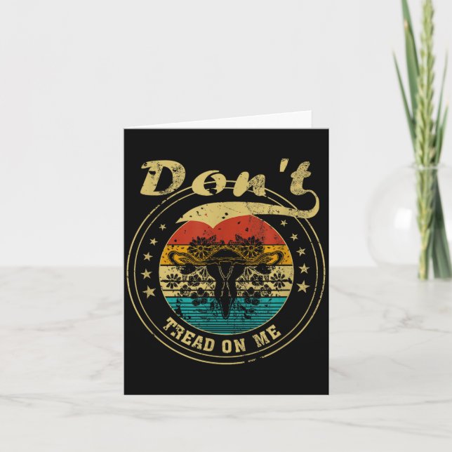 Carte Don’t Tread On Me Uterus  (Devant)