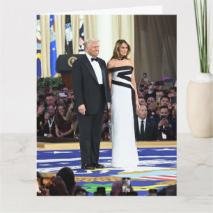 Carte Donald et Melania Trump, premier couple