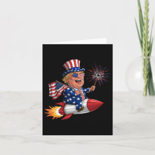 Carte Donald Trump 2024 heureux 4 juillet Trump américai