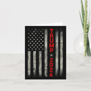Carte Donald Trump 2024 Reprendre le drapeau américain à