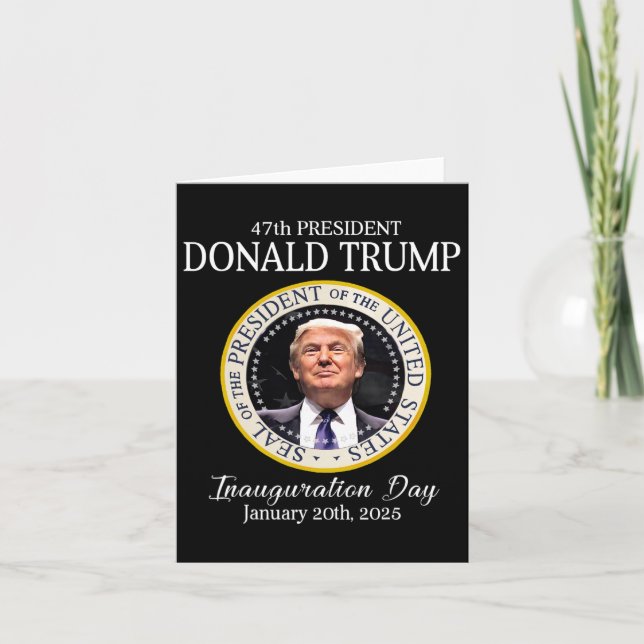 Carte Donald Trump 47e investiture du président 2025 Sup (Devant)