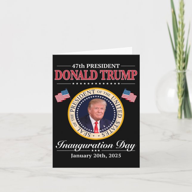Carte Donald Trump 47e investiture du président 2025 Sup (Devant)