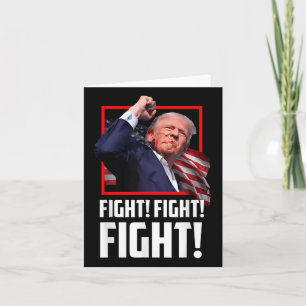 Carte Donald Trump combat les combattants et les partisa