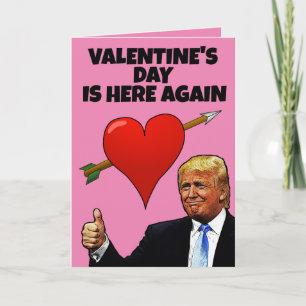 CARTE DONALD TRUMP FUNNY VALENTINE'S DAY CARDS