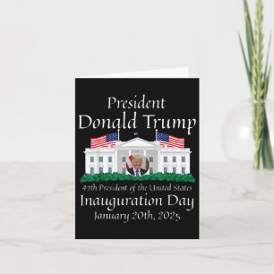 Carte Donald Trump Jour d'investiture 2025 47e Président