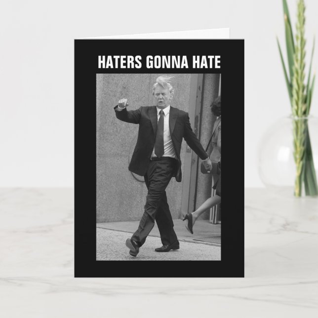 Carte Donald Trump Les Hatères Vont La Haine (Devant)
